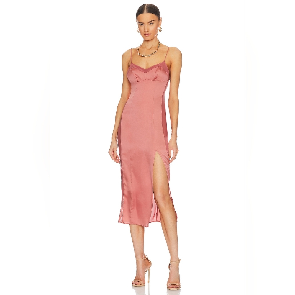 Free People Intimately City Cool Sweetheart Satin Slip Dress